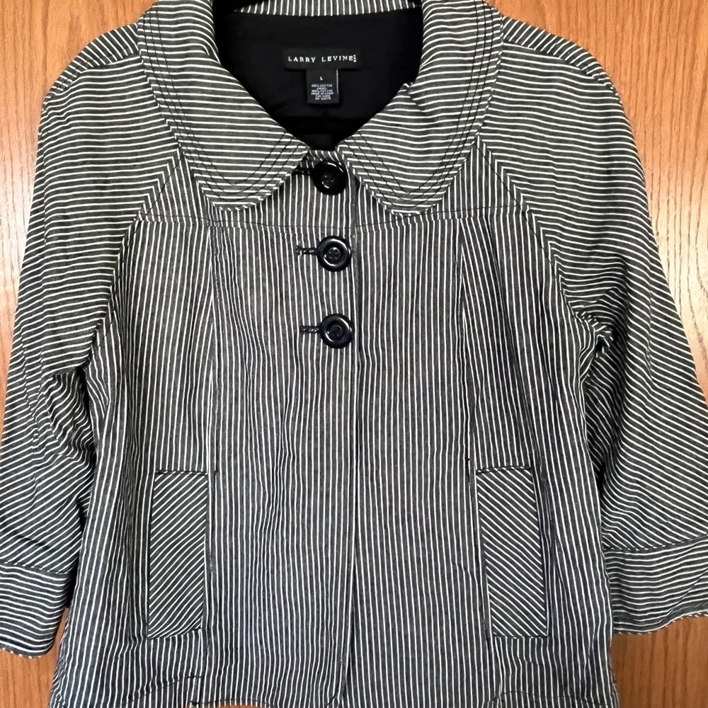 Women’s Larry Levine Striped Jacket